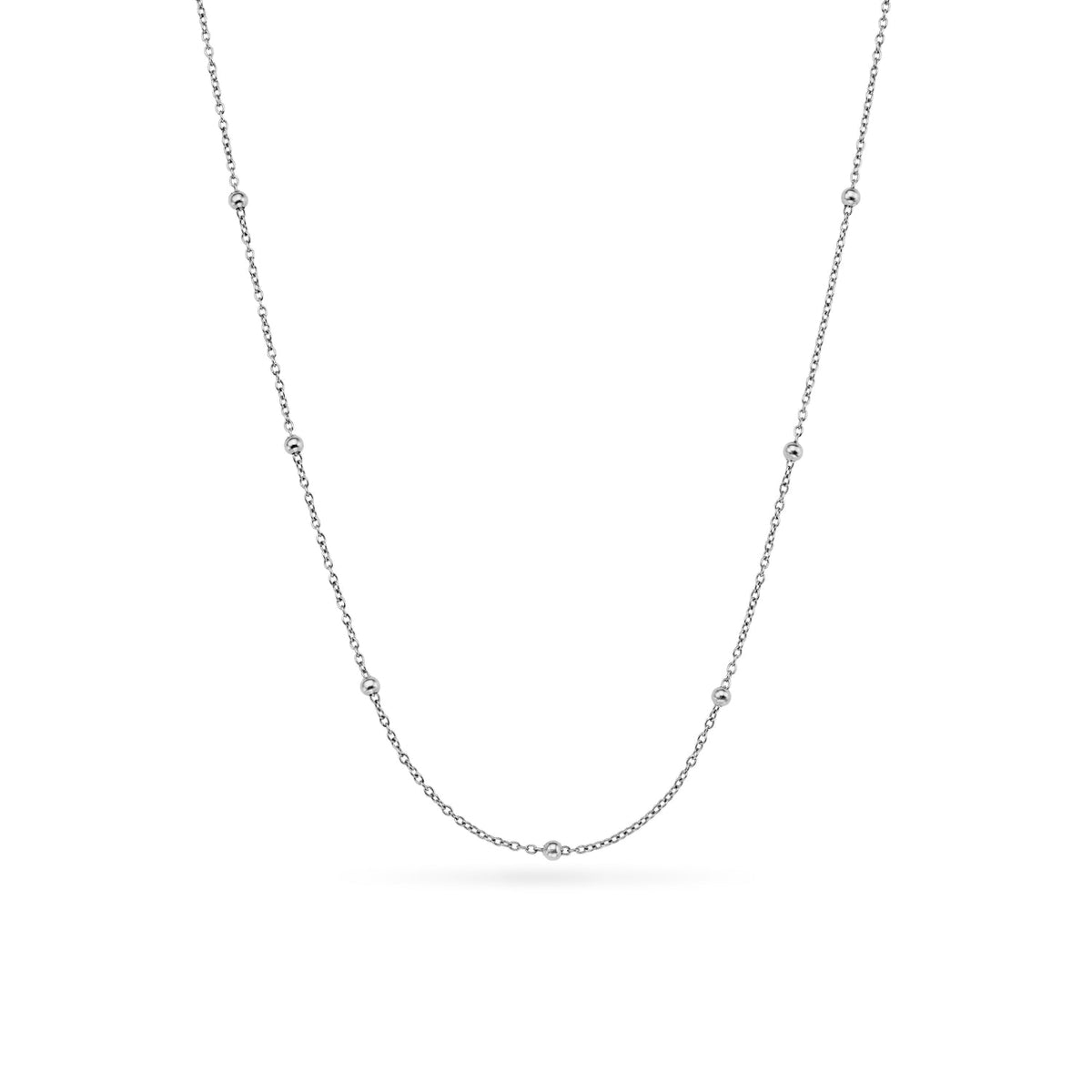Written In The Stars Handwriting Tag Necklace (Silver)