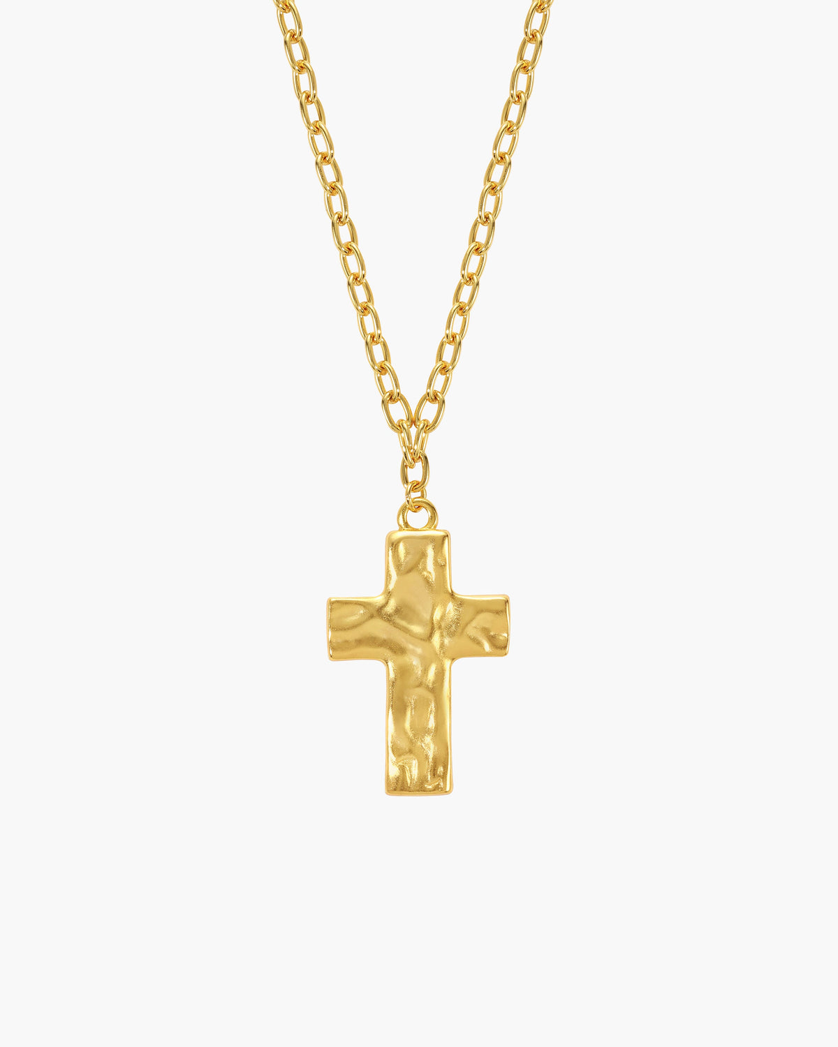 Icon Cross Necklace in Silver