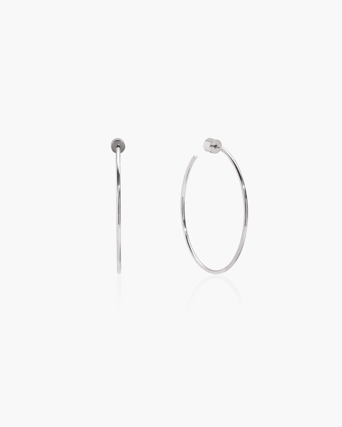 Gold Skinny Hoop Earrings