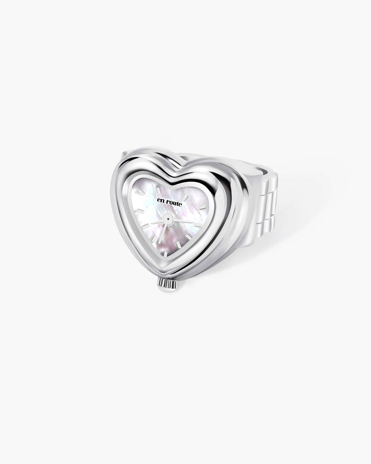 City Heart Watch Ring in Gold