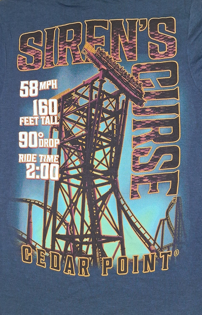 CEDAR POINT SIREN'S CURSE STATS TEE