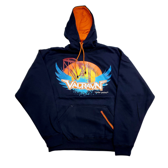 Cedar Point Valravn Hooded Zipper Pocket Sweatshirt
