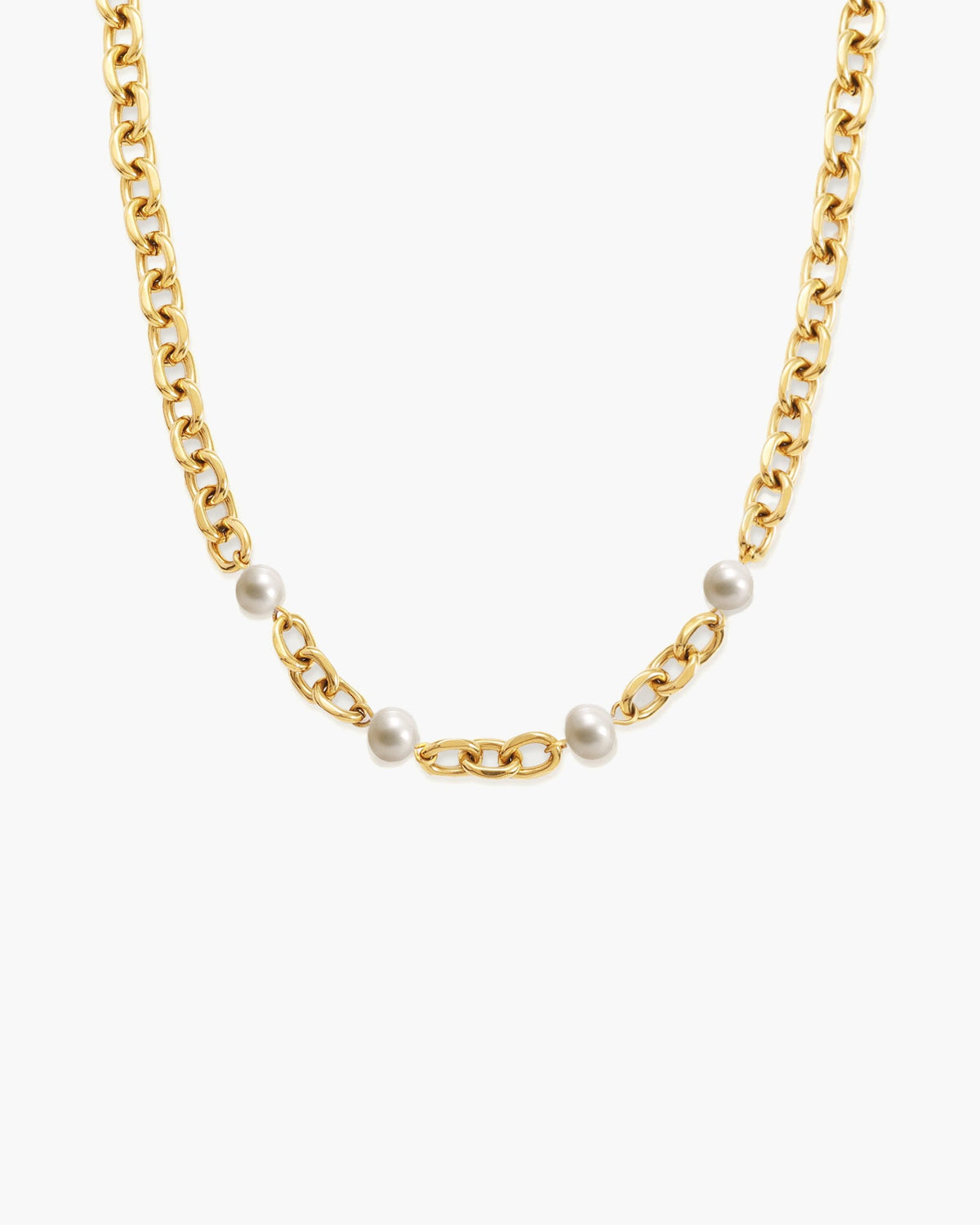 Silver Essence Pearl Necklace