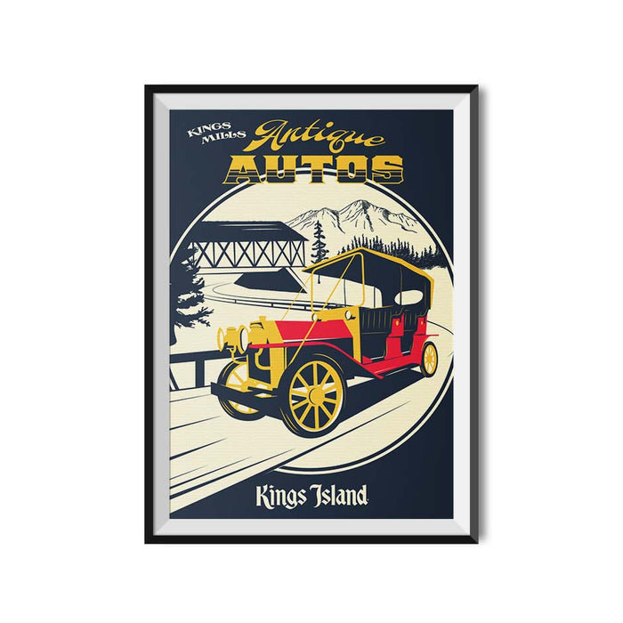 Kings Island Kings Mills Antique Autos Poster