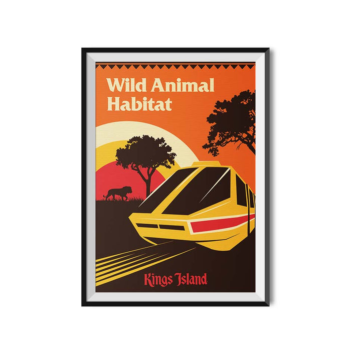 Kings Island Wild Animal Habitat Poster