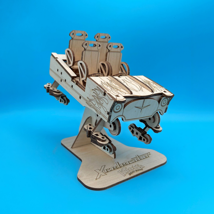 Knott's Berry Farm Xcelerator Wooden Coaster Cutout