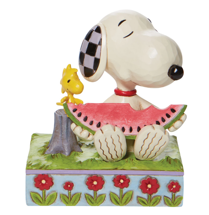 PEANUTS® Jim Shore Enesco Snoopy and Woodstock Watermelon Figurine