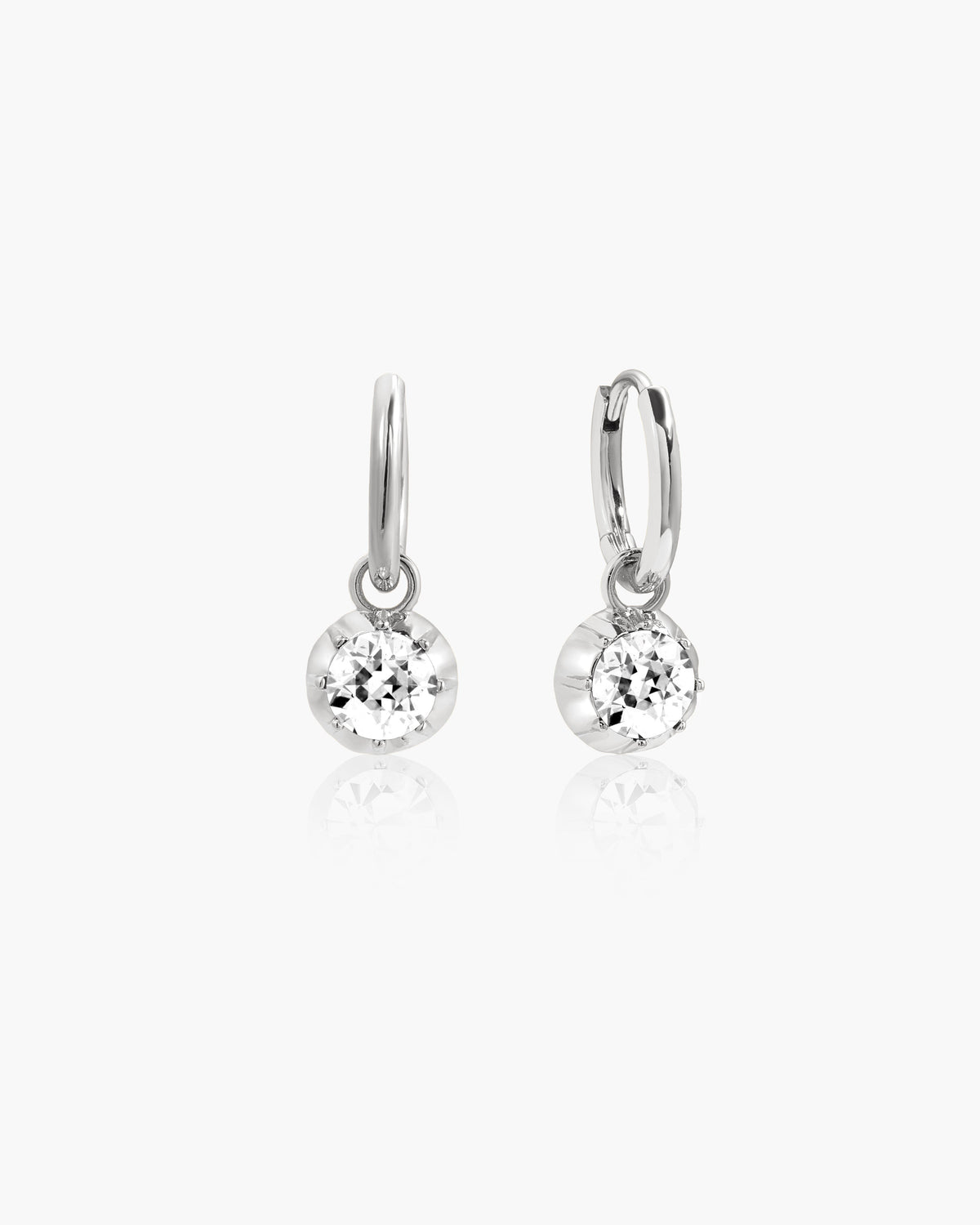Georgian Detachable Two-tone Hoop Earrings