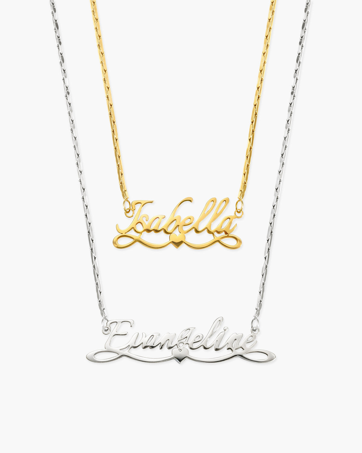 Personalized Name Necklace, Angel Wings