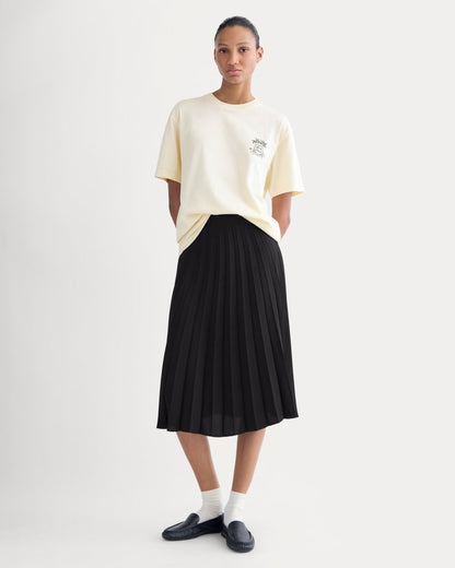 Everlane x Peace and Quiet Crest Graphic Tee | Bone