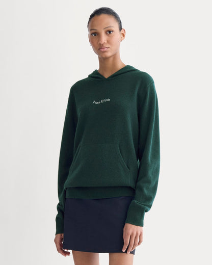 Everlane x Peace & Quiet Cashmere Hoodie | Pine