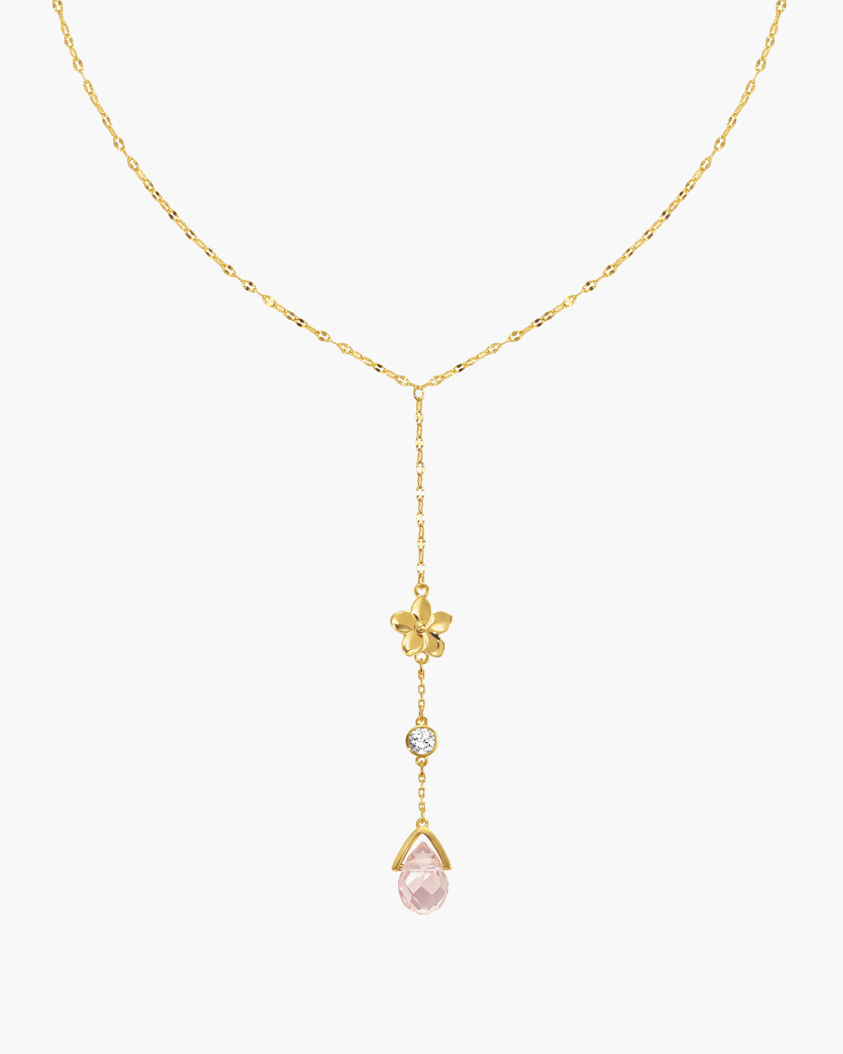 Whimsical Romance & Petal Lariat Necklace Set