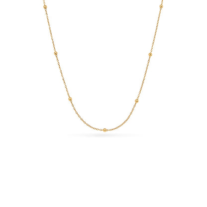 Written in The Sand Initial Necklace (Gold)