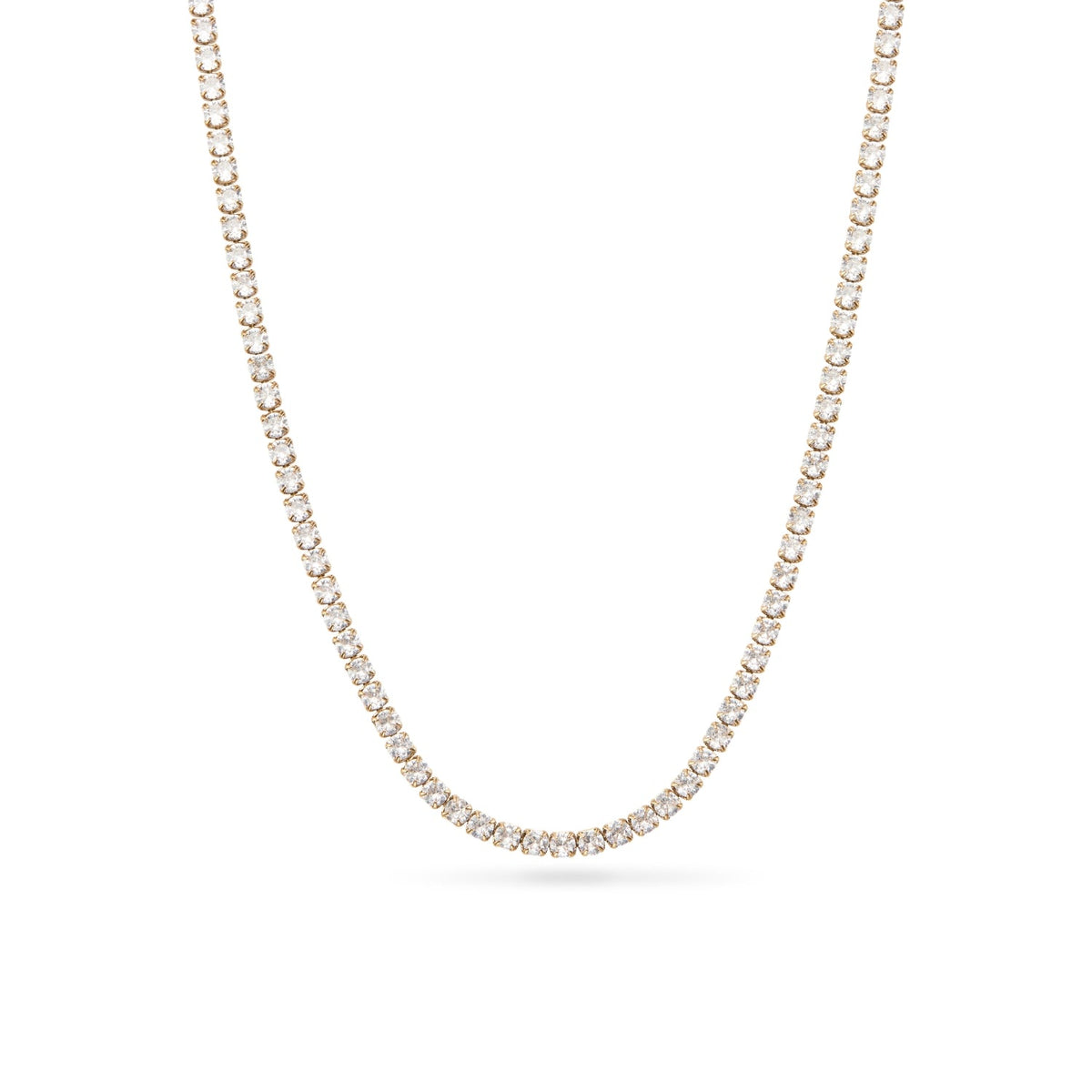 Tennis Necklace (Gold)