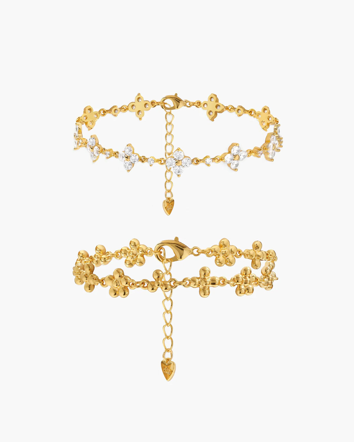 Daisy Molecule Bracelet in Silver