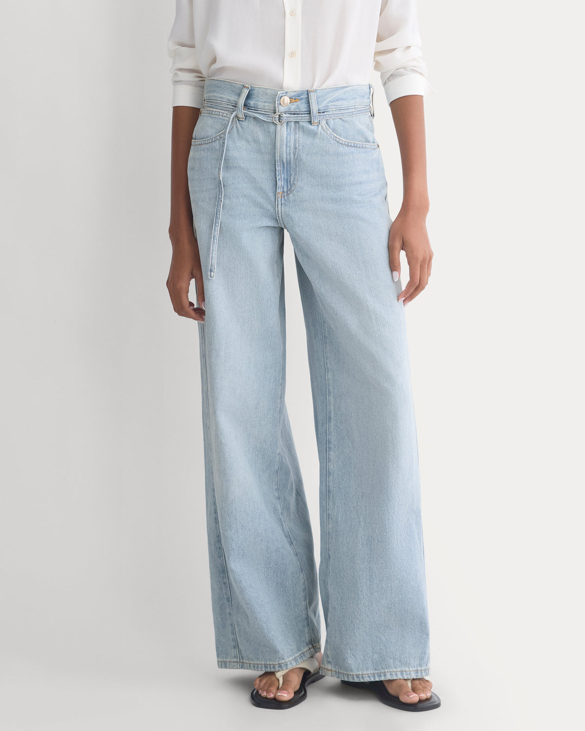 Lightweight Loose Wide-Leg Jean | Light Indigo | Regular