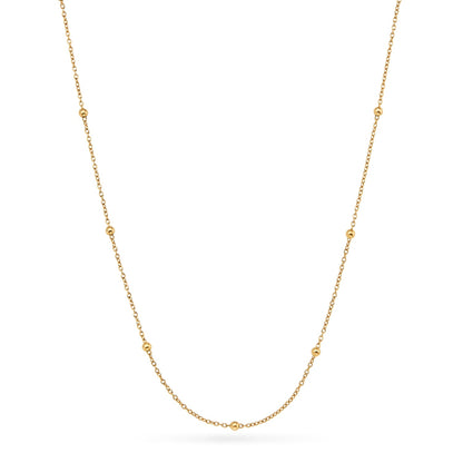 Written in The Sand Initial Necklace (Gold)