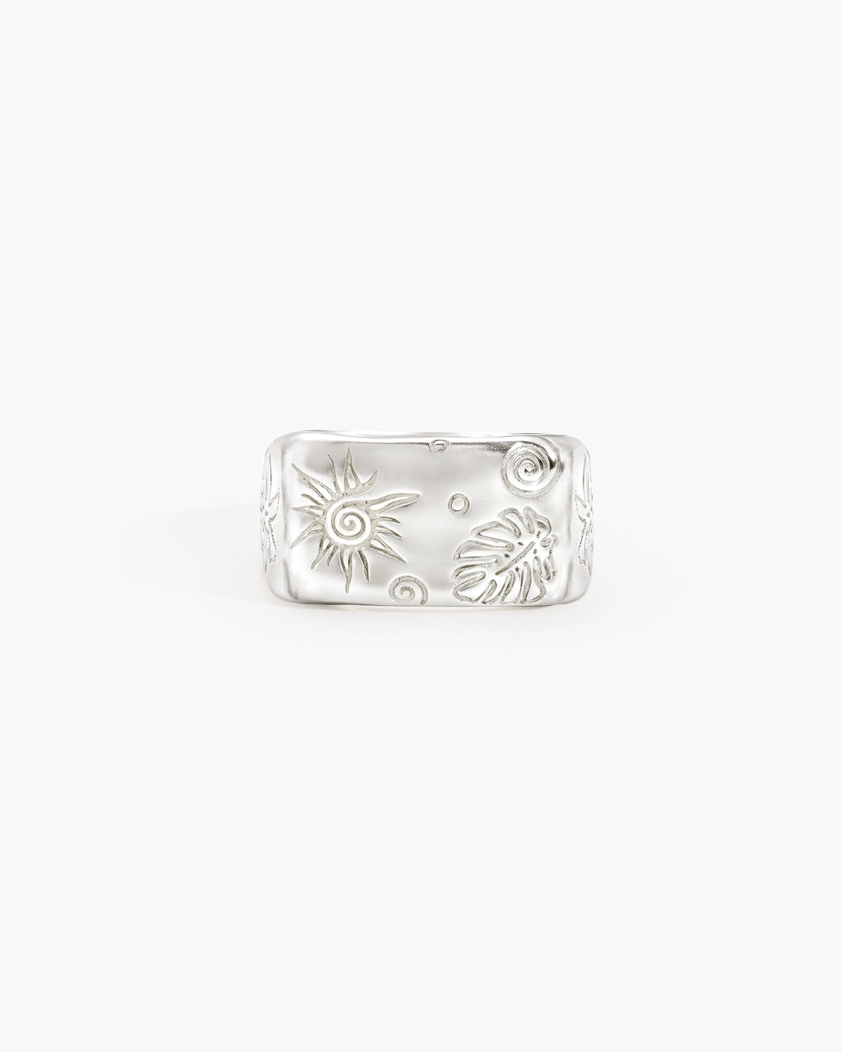 Palma Signet Ring in Silver