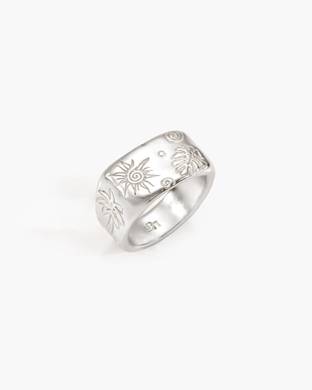 Palma Signet Ring in Silver