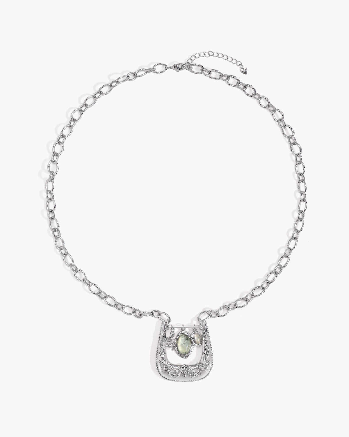 Orbit Charm Buckle Pendant Necklace