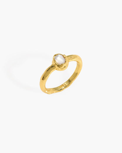 Birthstone Ring in Gold - June