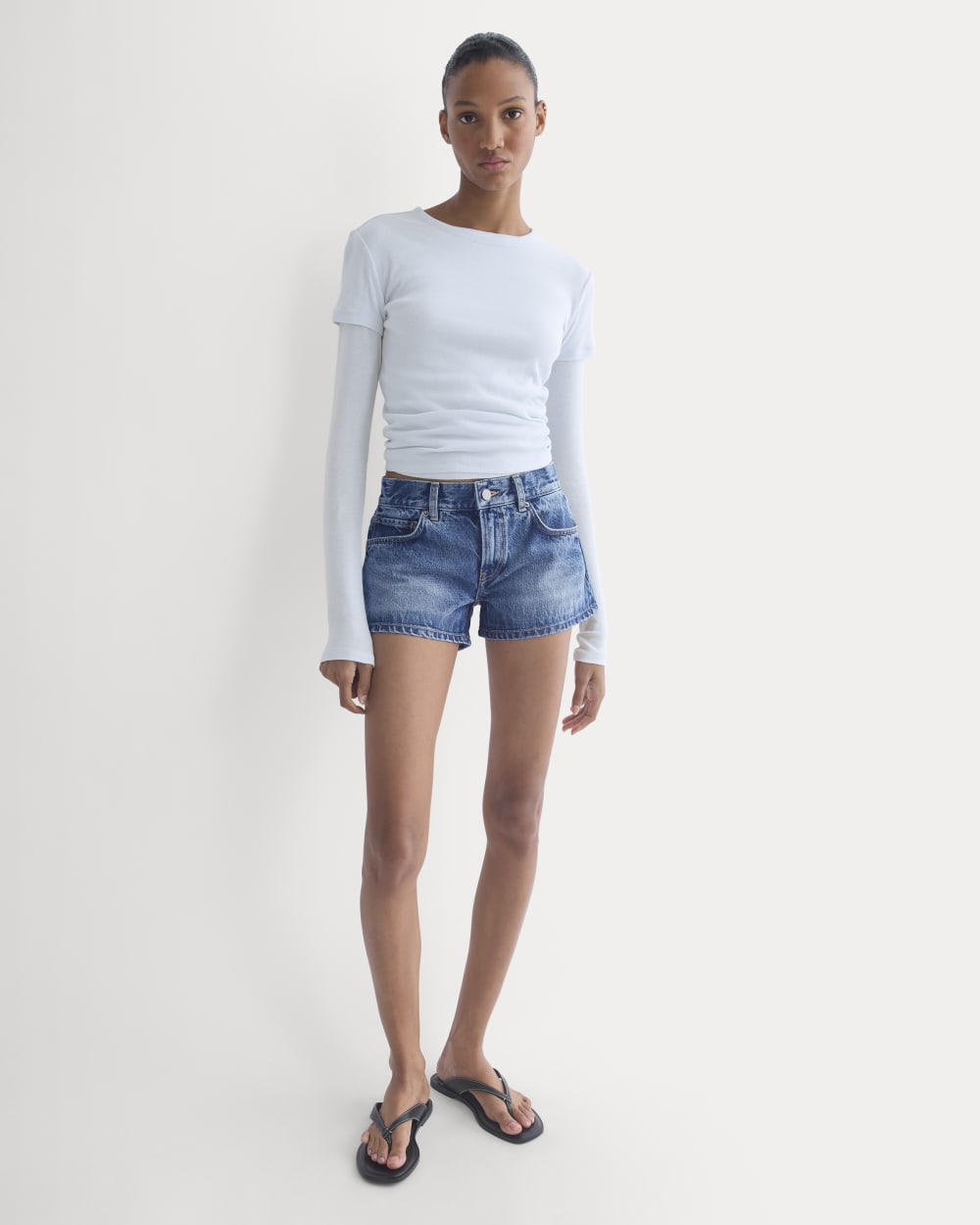 Everlane x Elena Bonvicini Pacific Short | Blue Bird Indigo