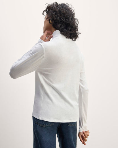 The Air Turtleneck | White