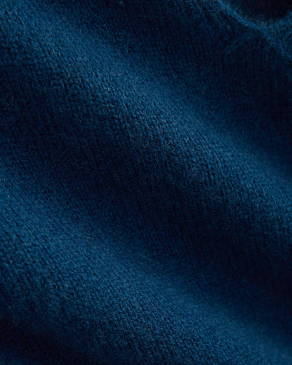 Cashmere Polo Sweater | Deep Lazuli Blue
