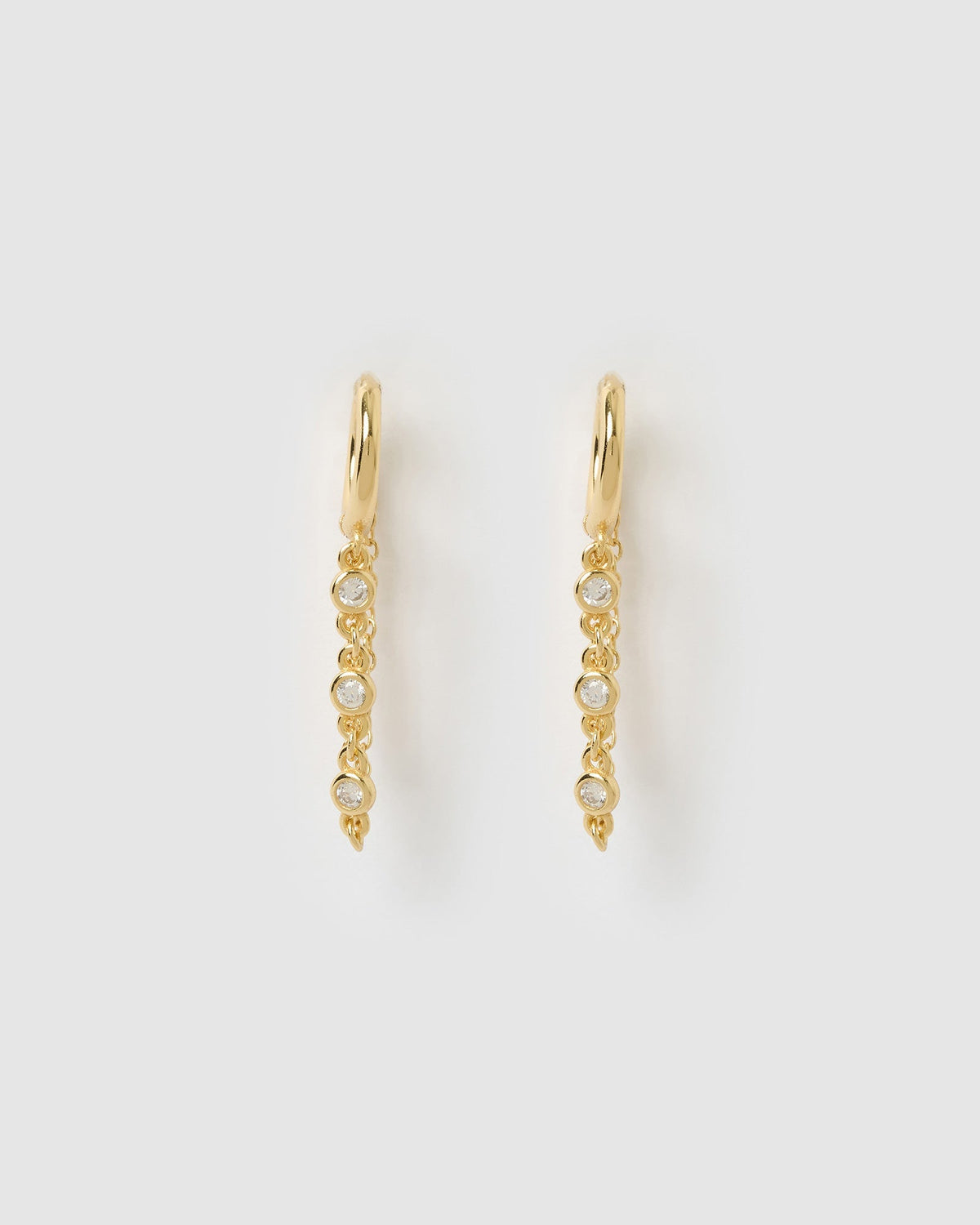 Amaretto Gold Huggie Earrings