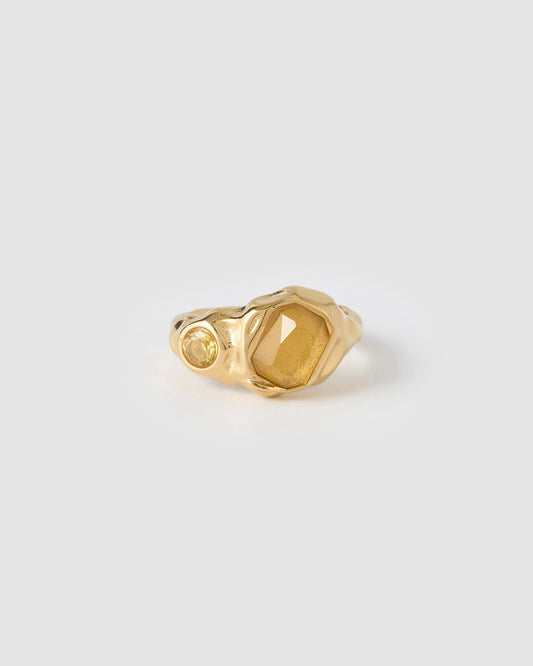 Anika Gold Ring - Citrine