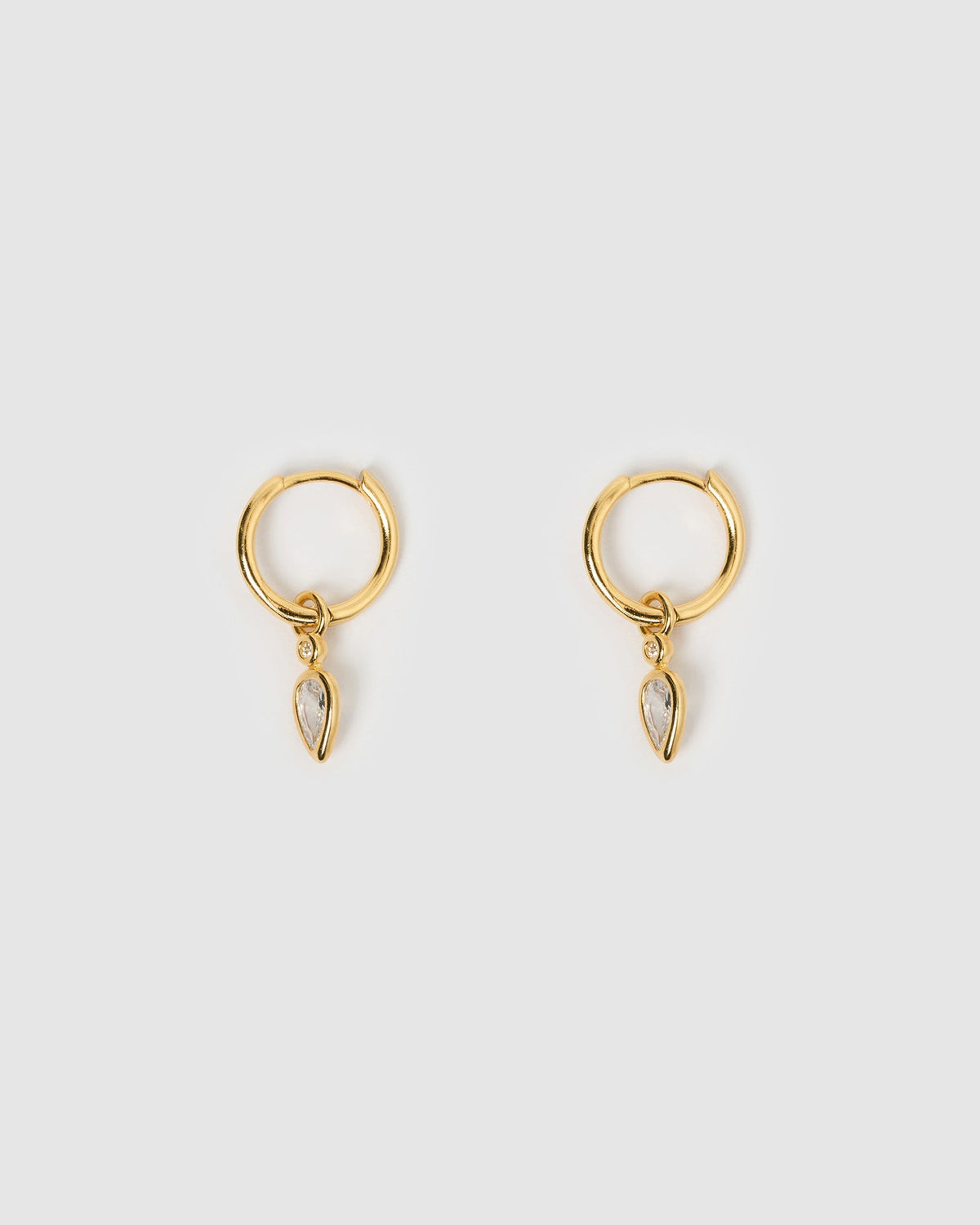 Daisy Gold Earrings - Stone