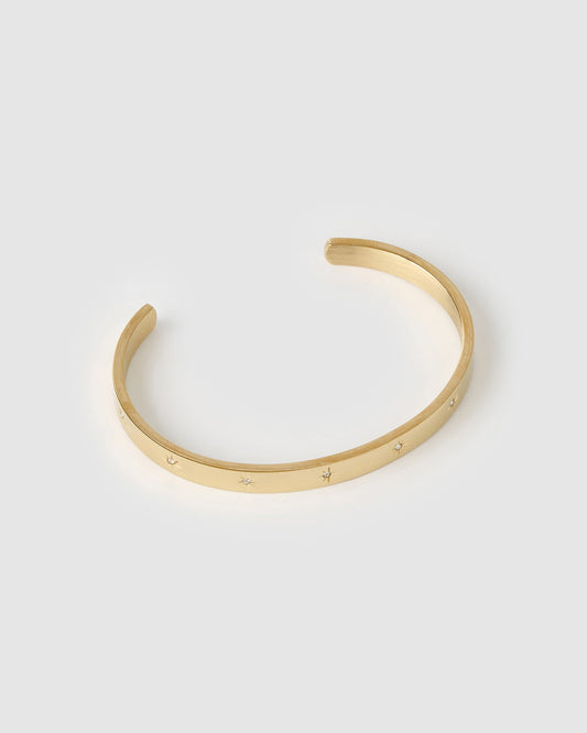 Gemma Gold Cuff Bracelet