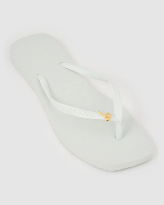 Havaianas Square Toe Palm Tree - White