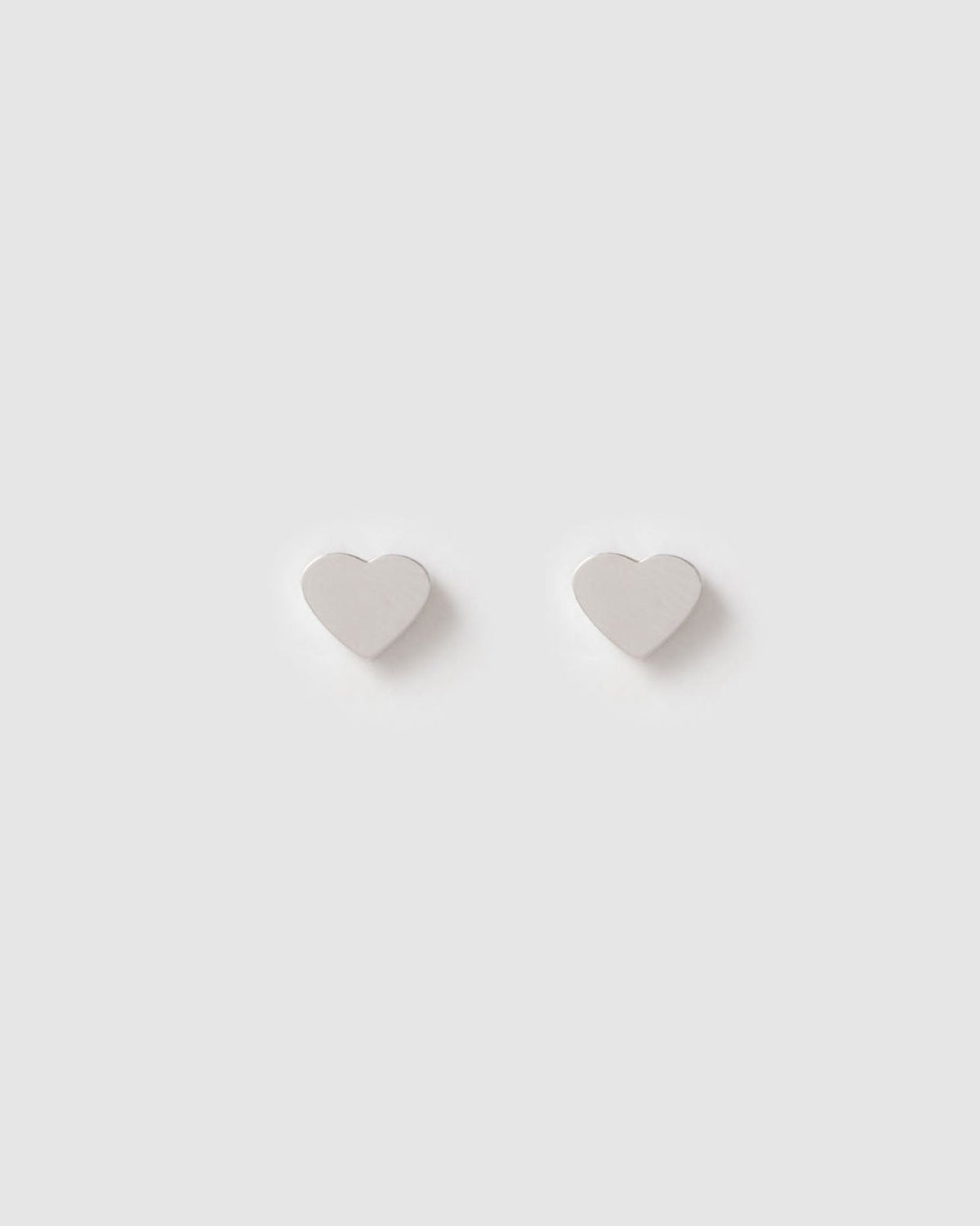 Heartbeat Silver Stud Earrings