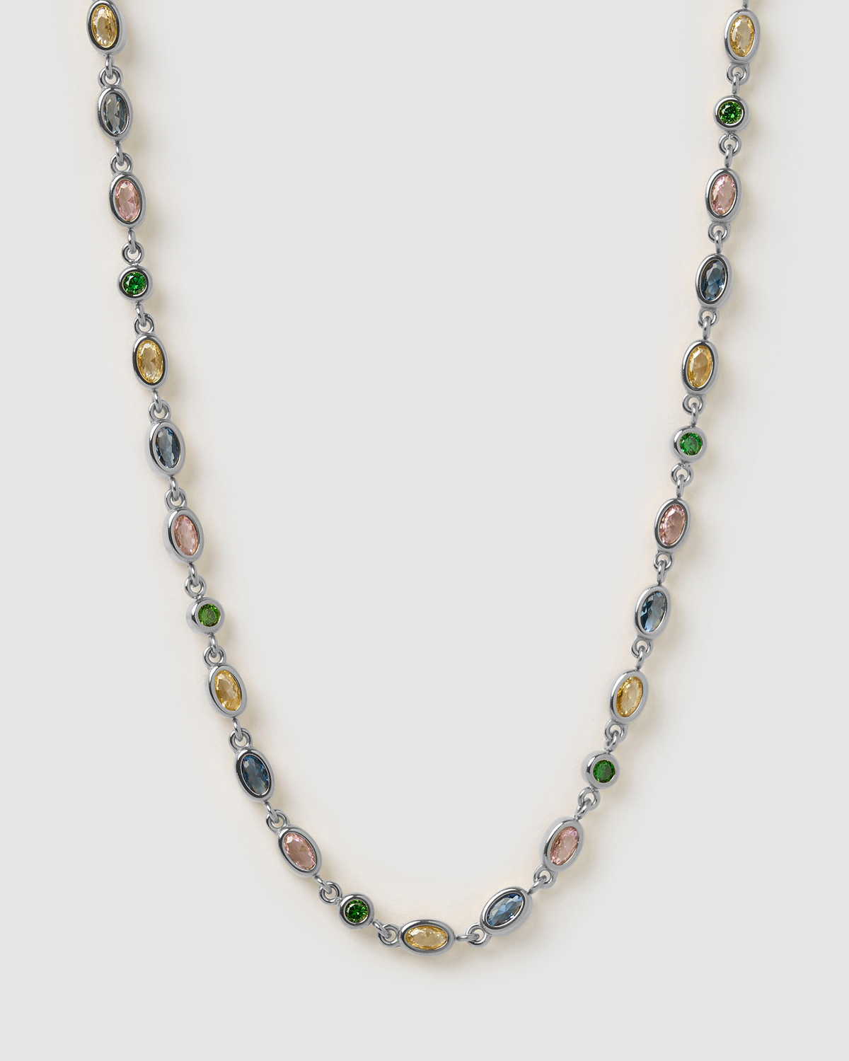 Isadora Silver Necklace - Multi