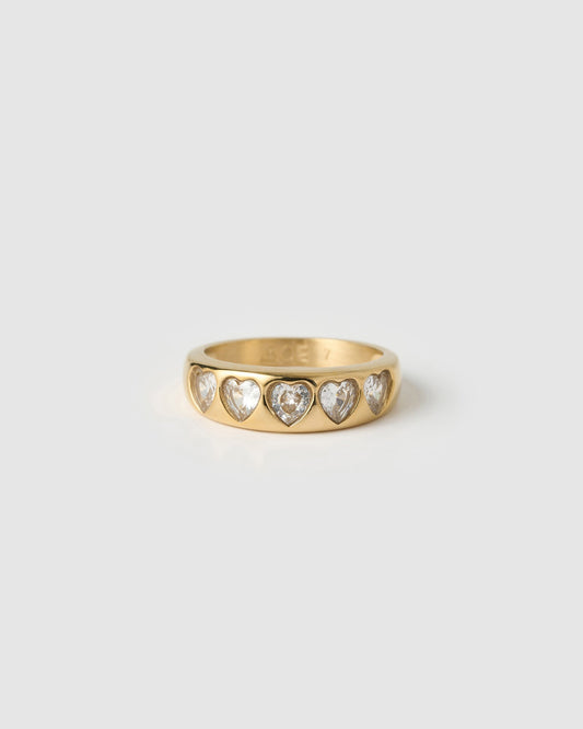 J'adore Gold Ring - Stone