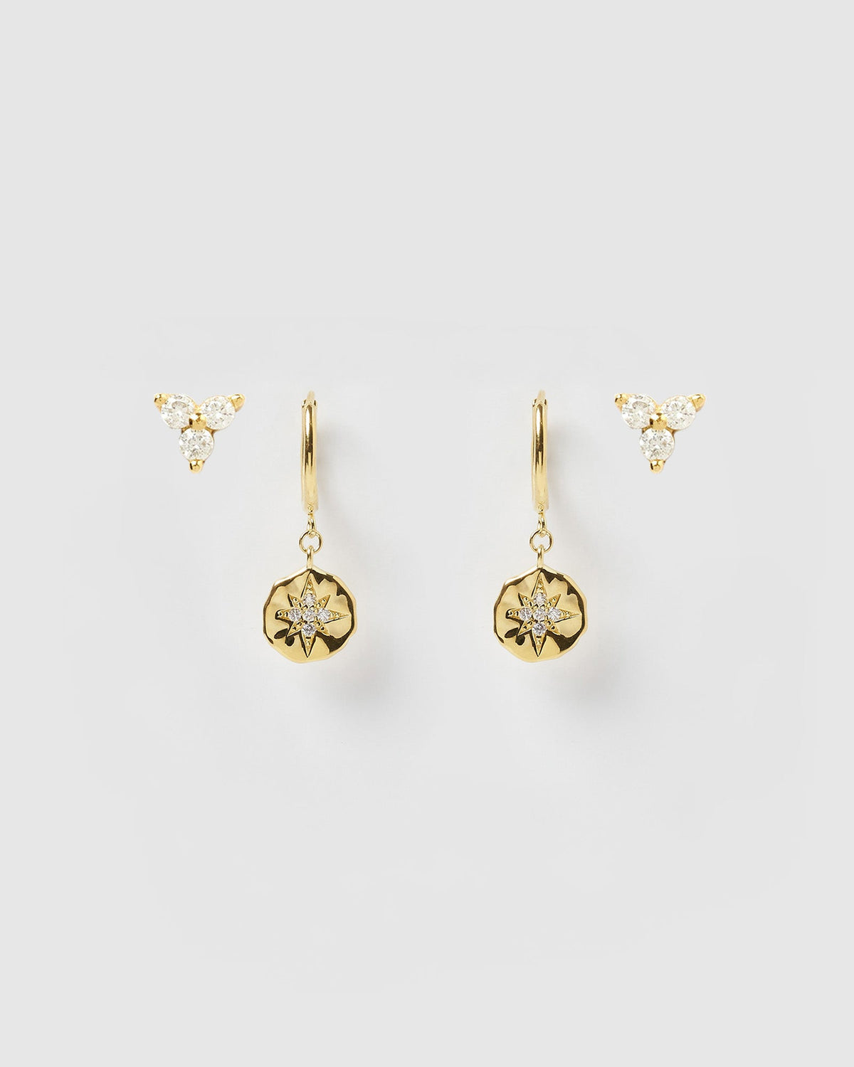 Juno Earring Stack - Gold