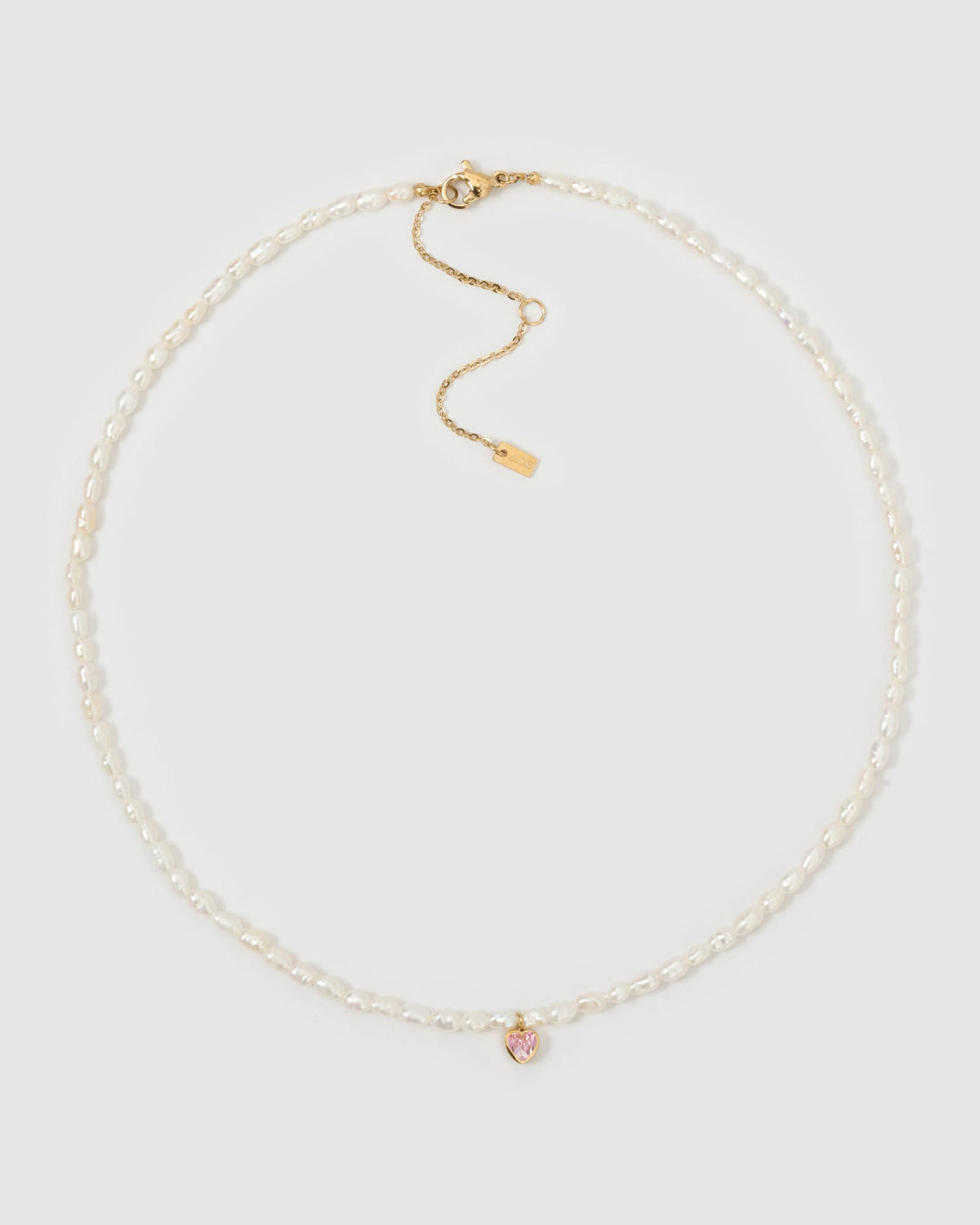 Kiki Pearl Heart Necklace