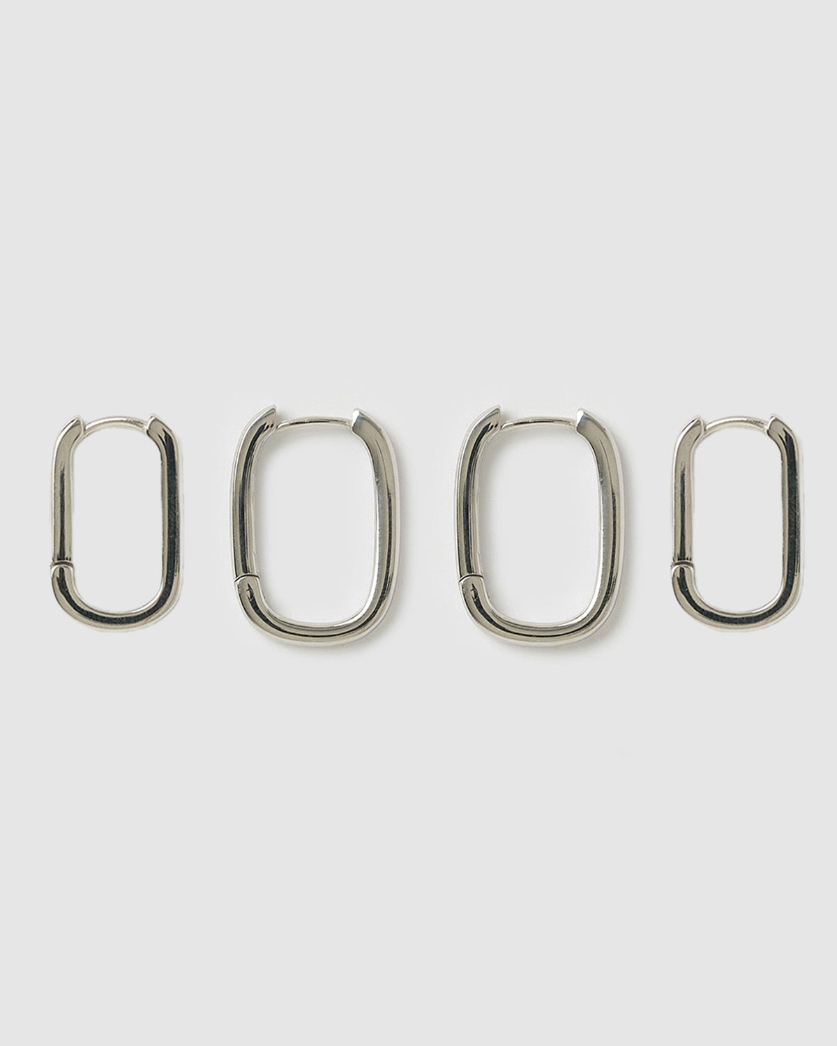 Loop Earring Stack - Silver
