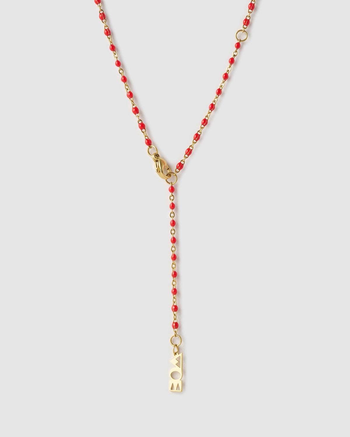 Lucky Fish Charm Necklace - Cherry