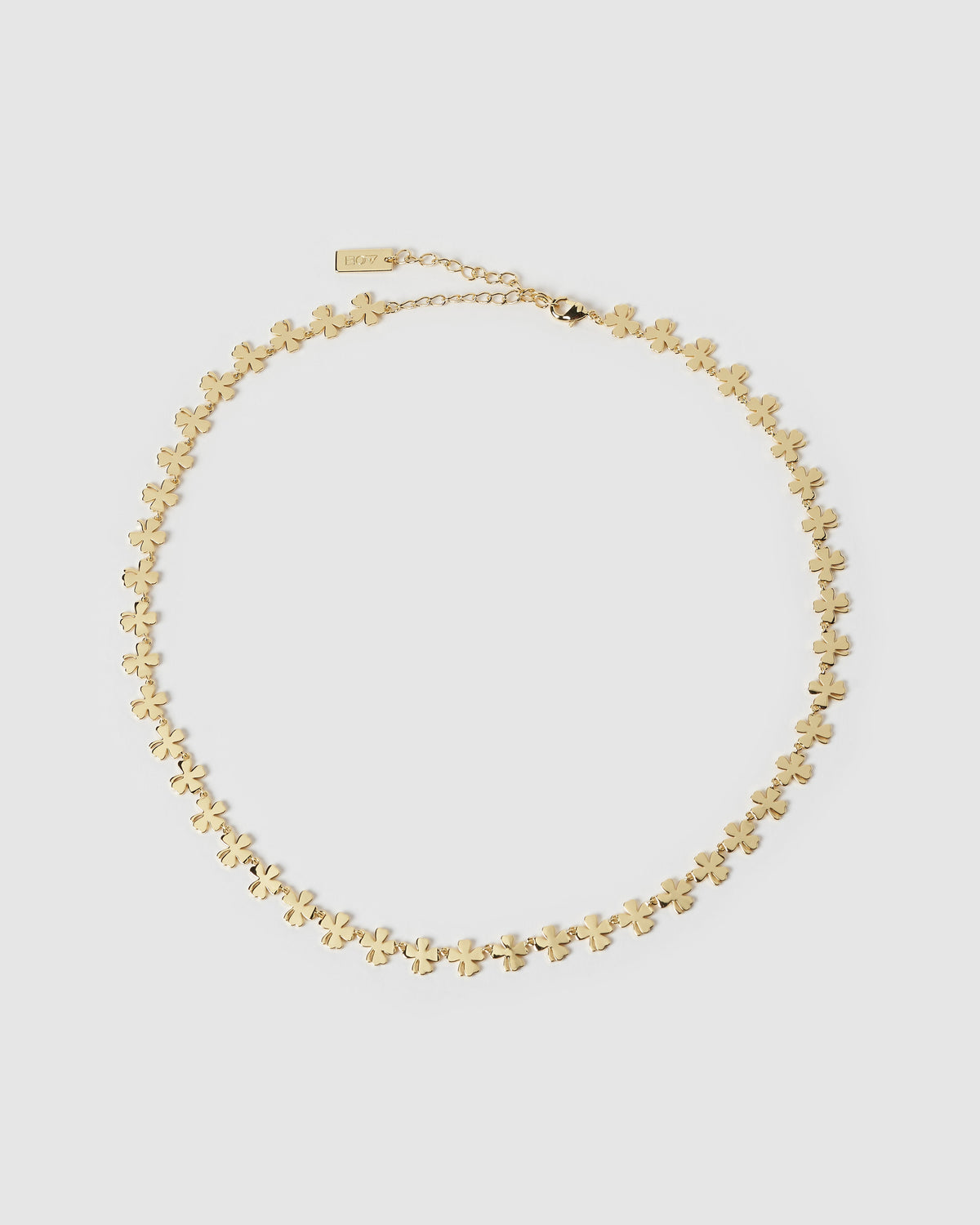 Lucky Charm Gold Clover Necklace
