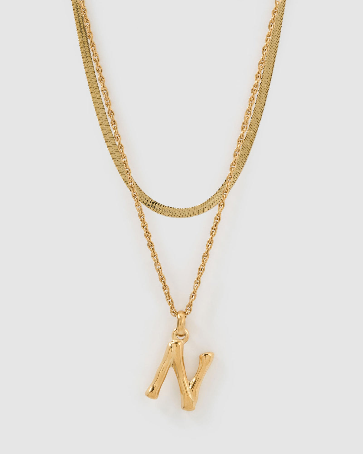 Luxe Letter Necklace Stack