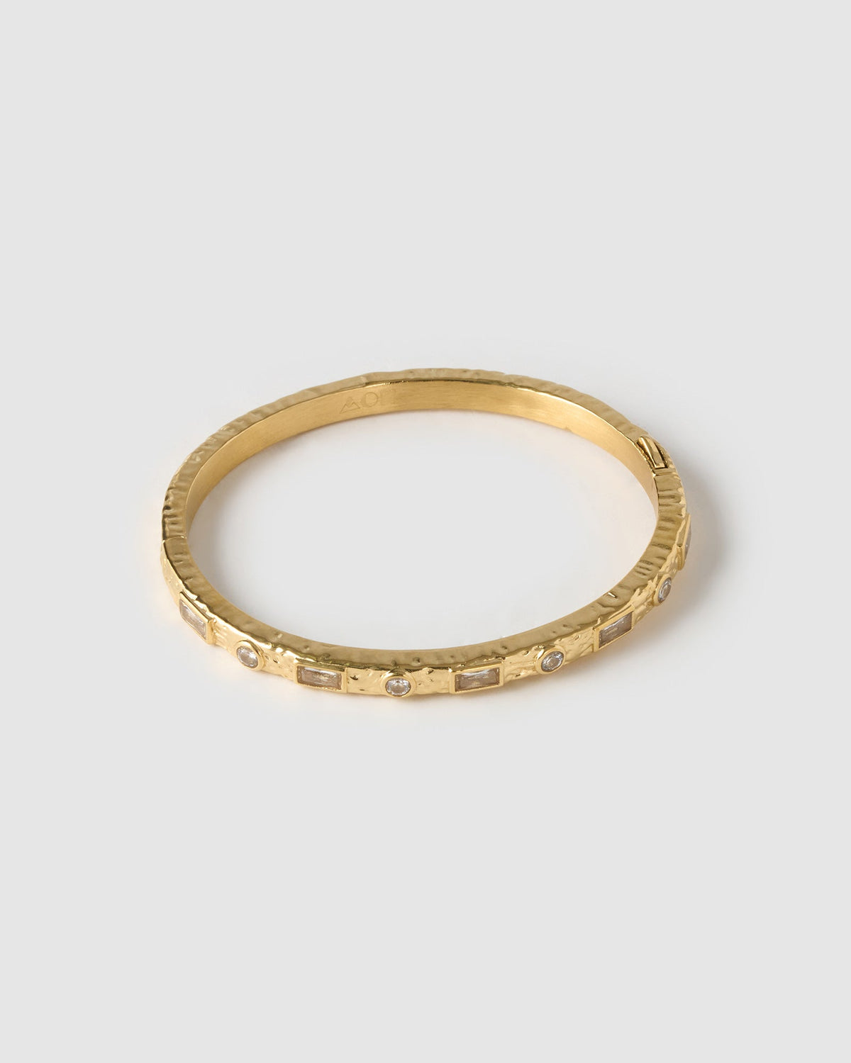 Melrose Gold Cuff Bracelet - Stone
