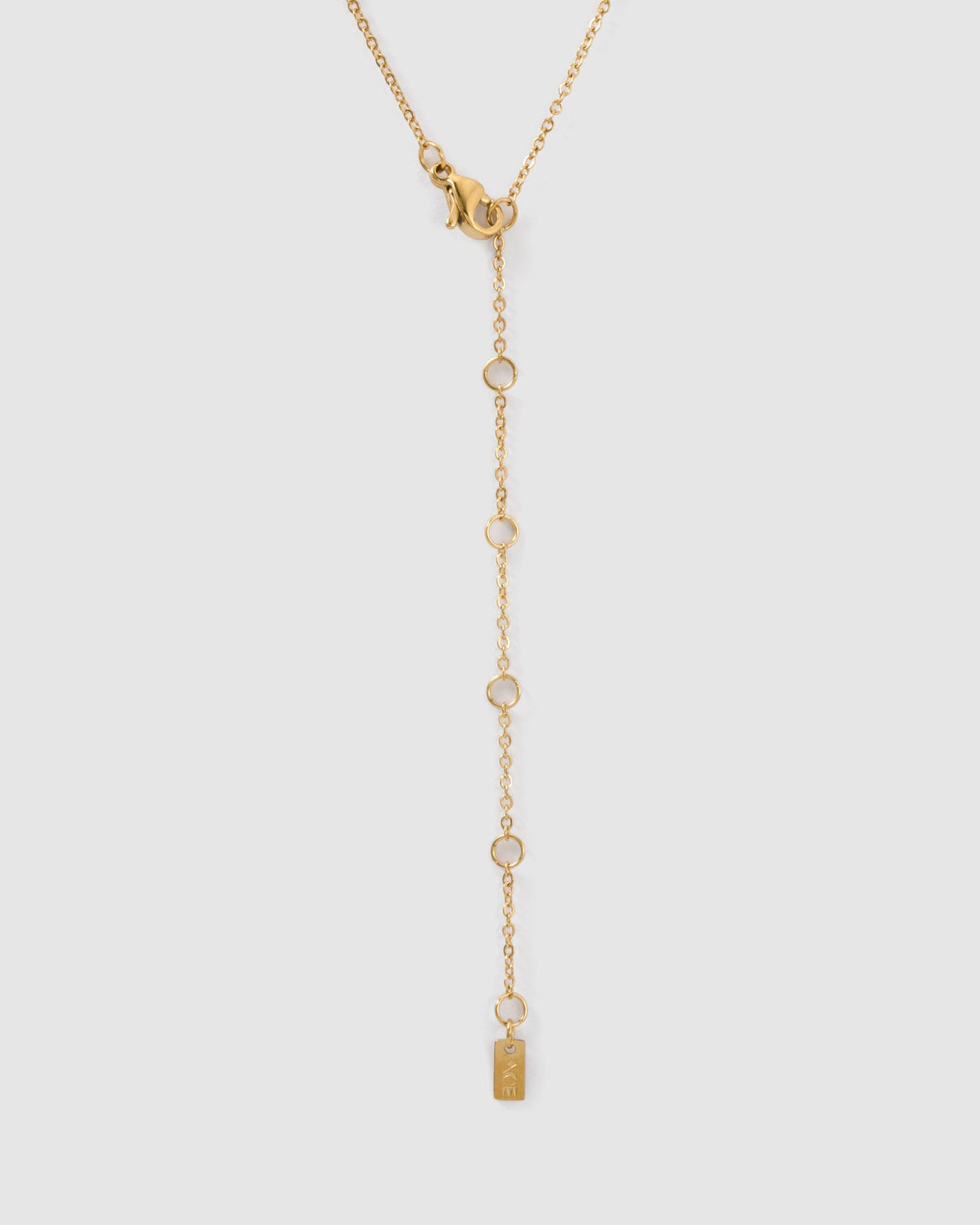 Mini Initial Stone Necklace