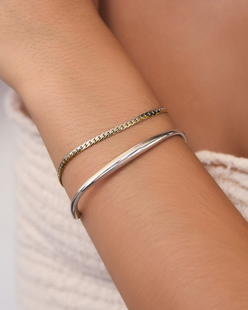 Monique Bracelet Stack - Silver