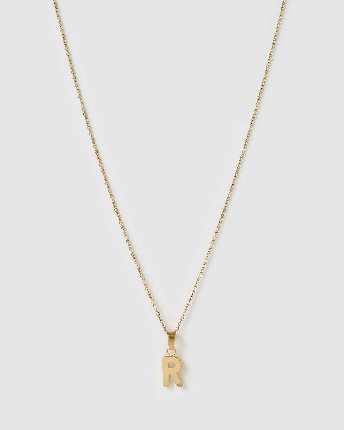 Initial Gold Charm Necklace