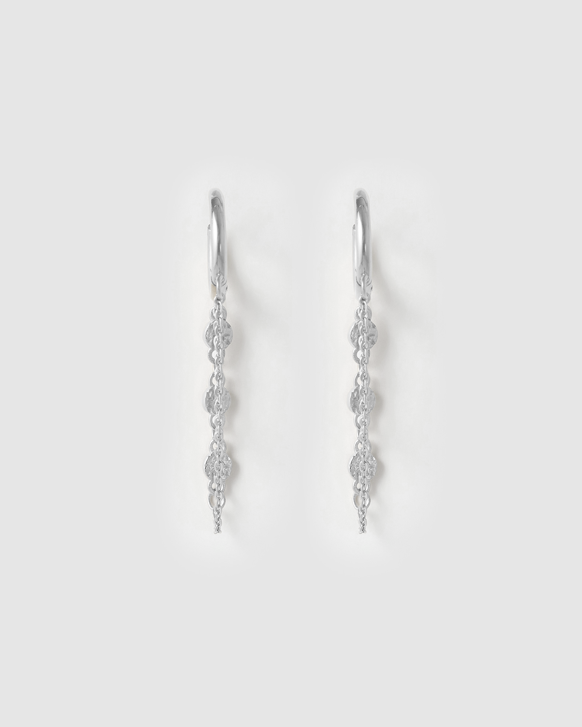 Paloma Silver Huggie Earrings