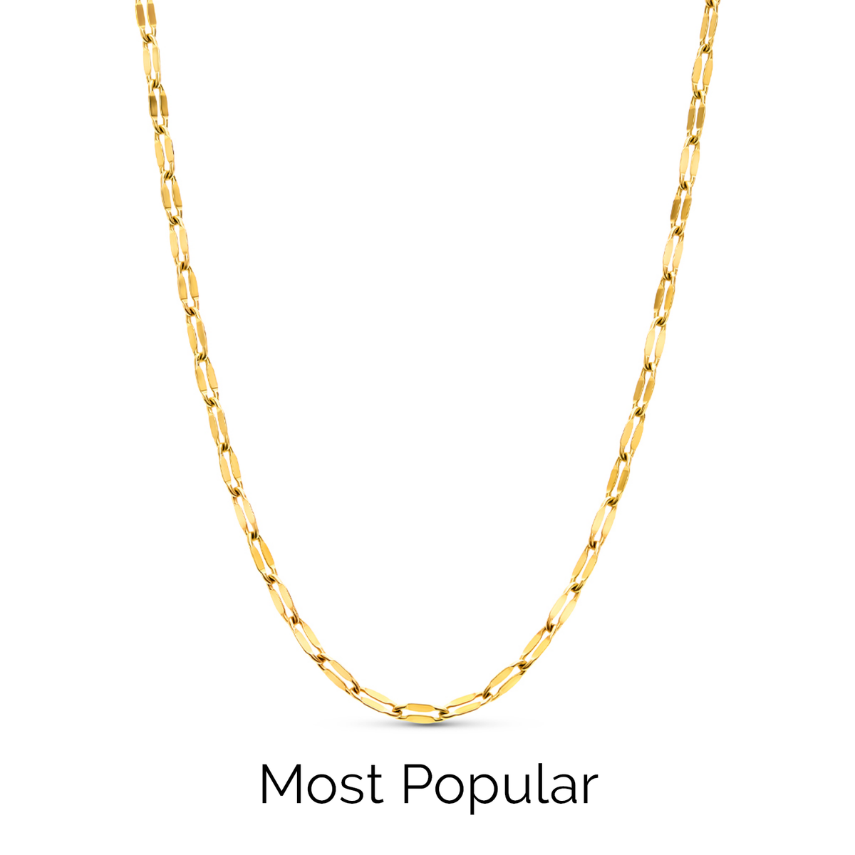 Written in The Sand Initial Necklace (Gold)