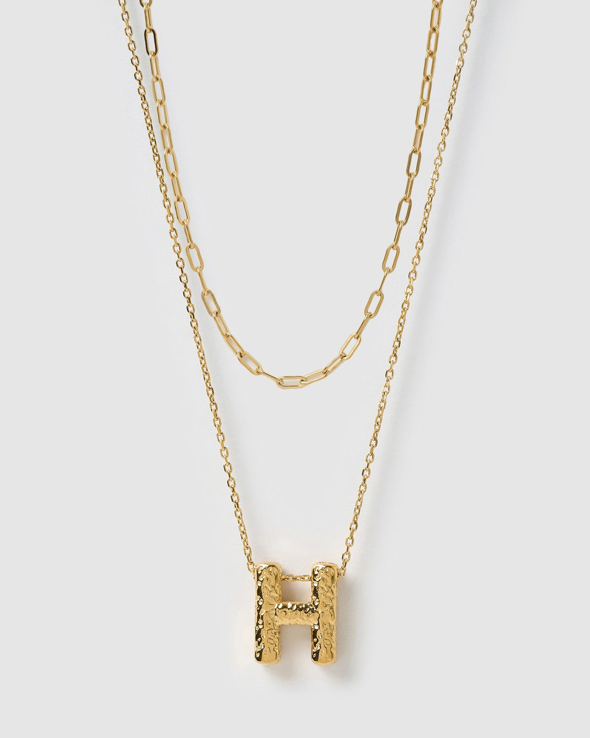 Statement Letter Necklace Stack