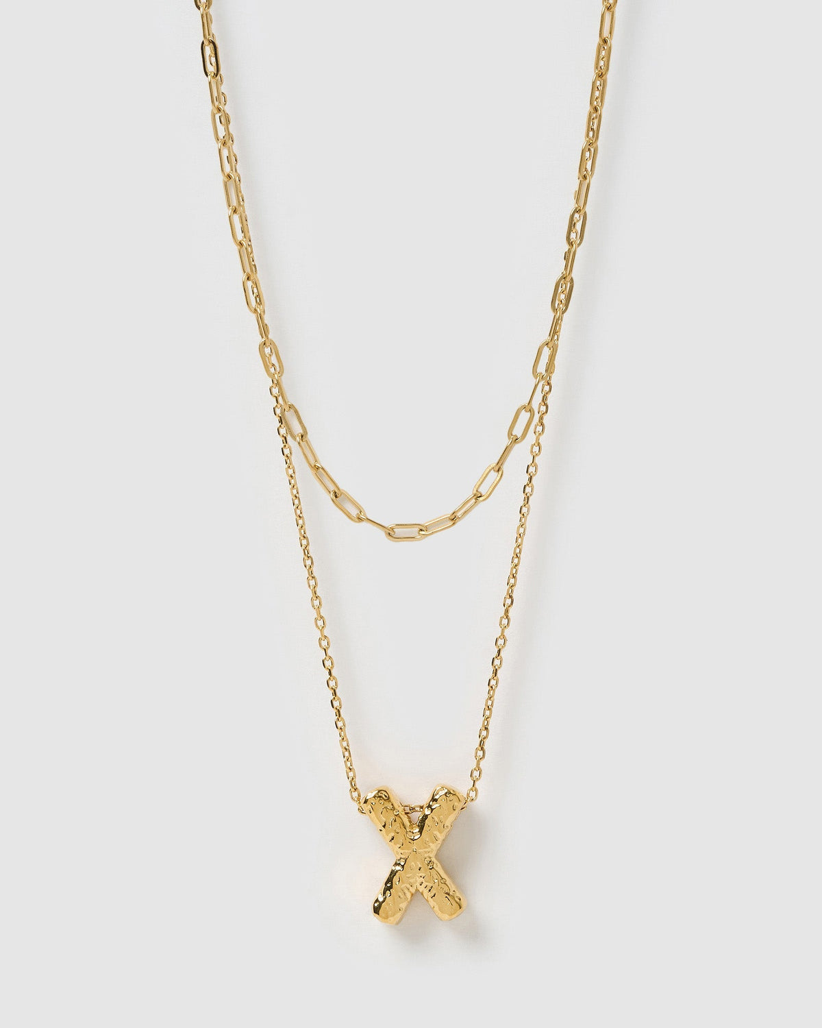 Statement Letter Necklace Stack